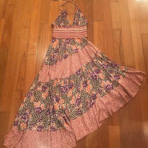 Free People Gabriella Dress Small Boho Open Back